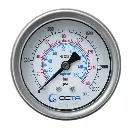 "OCTA" Pressure Gauge GBK-63 Brass Back