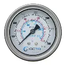 "OCTA" Pressure Gauge GBK-63 Brass Back