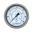 "OCTA" Pressure Gauge GBK-100 Brass Back