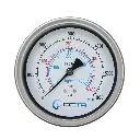 "OCTA" Pressure Gauge GBK-100 Brass Back