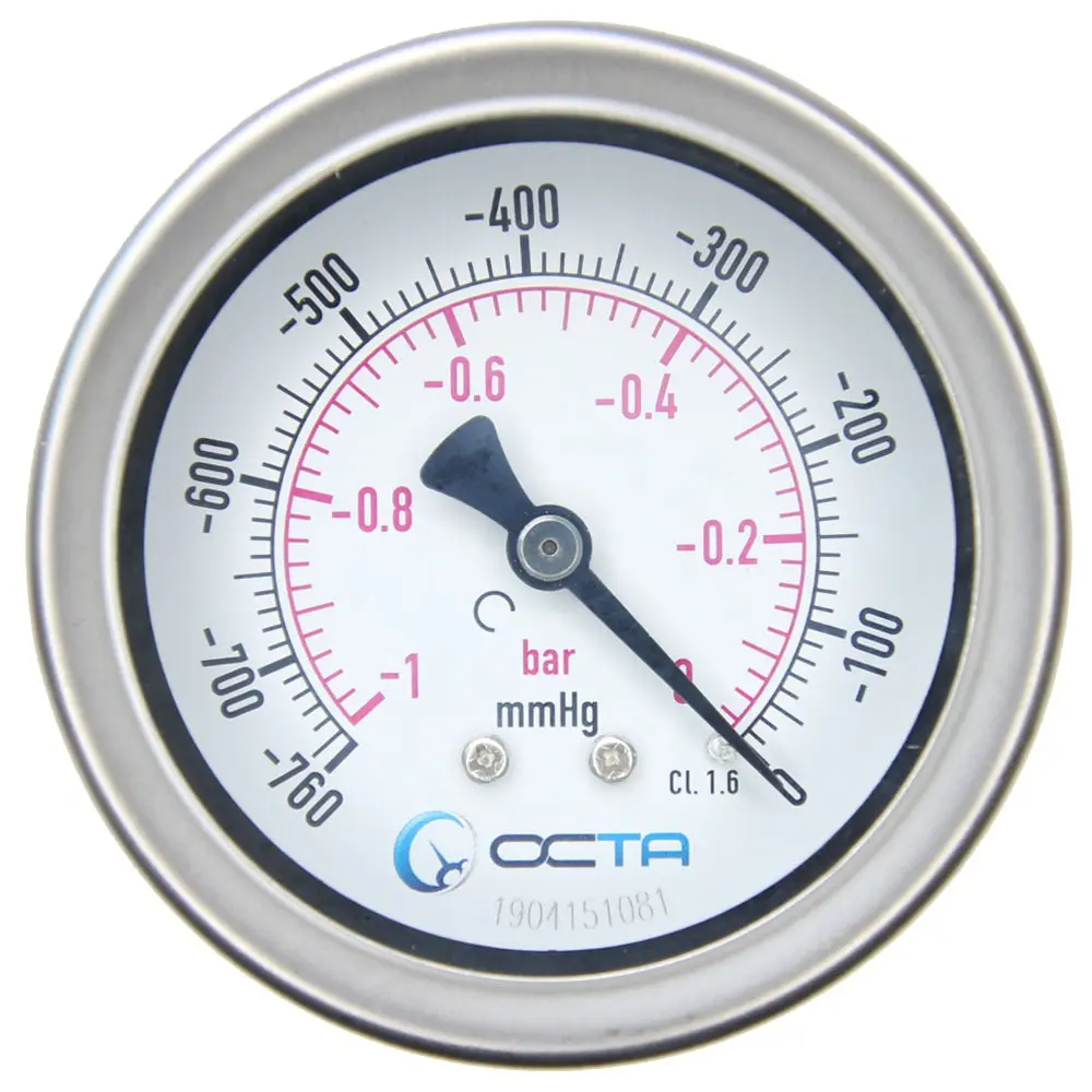 "OCTA" Pressure Gauge GSK-63 Brass Back