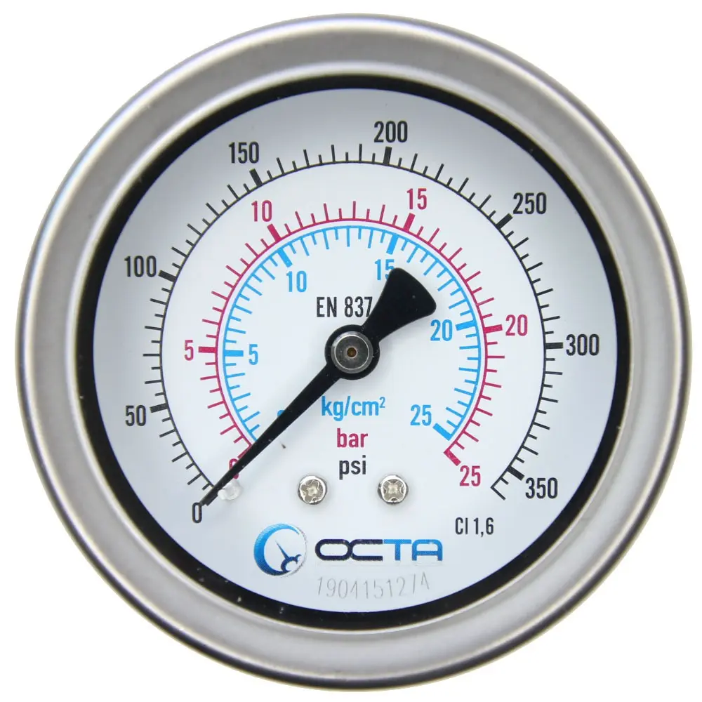 "OCTA" Pressure Gauge GSK-63 Brass Back