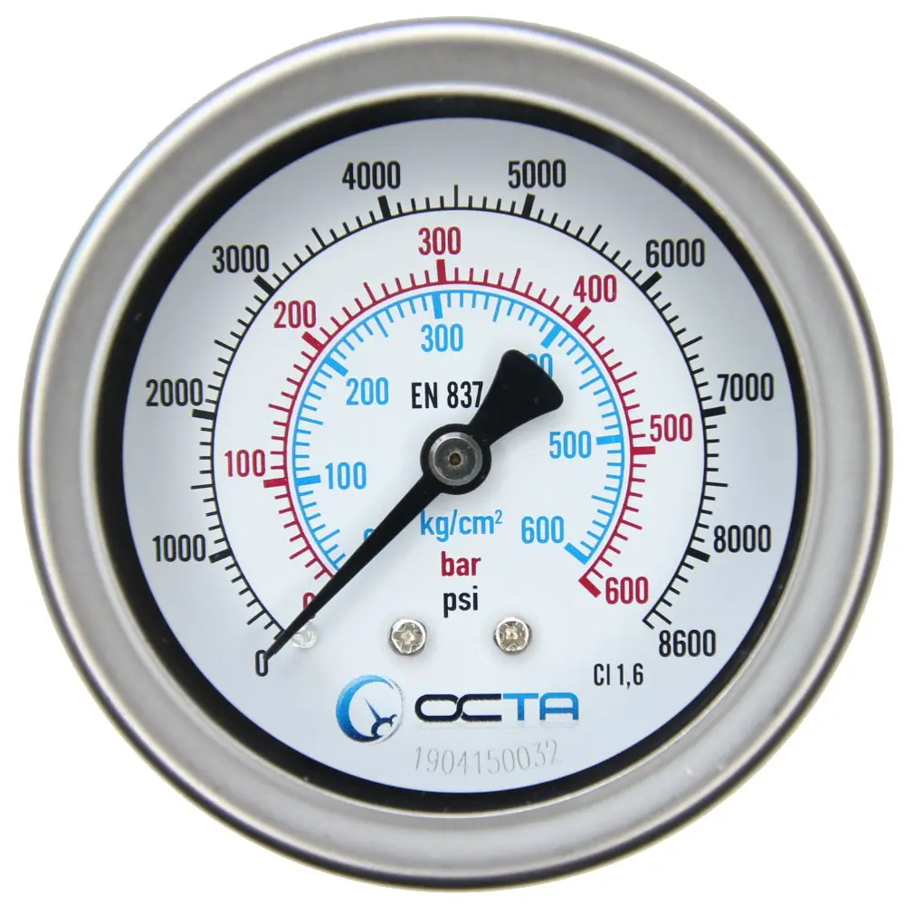 "OCTA" Pressure Gauge GSK-63 Brass Back