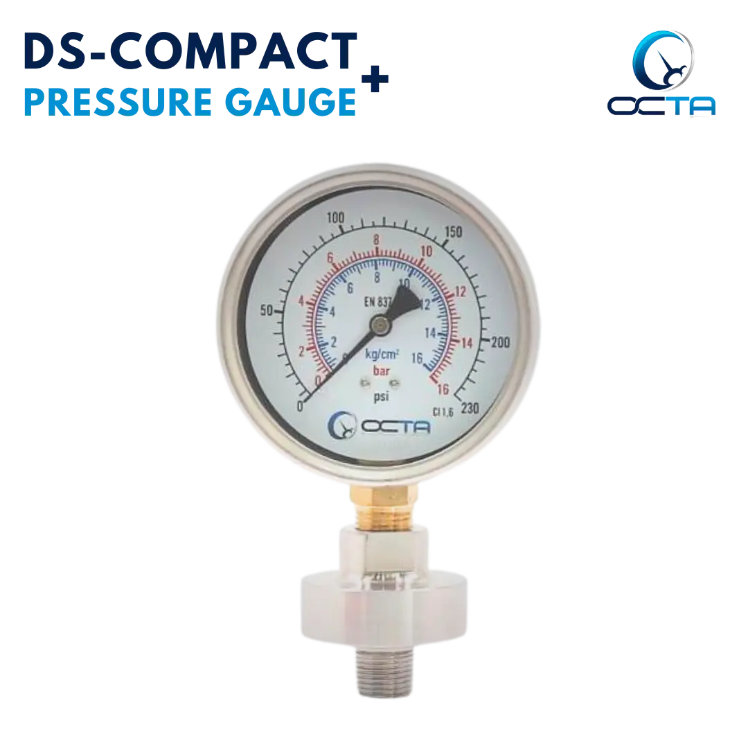 OCTA Diaphragm Seal DS-COMPACT + Pressure Gauge