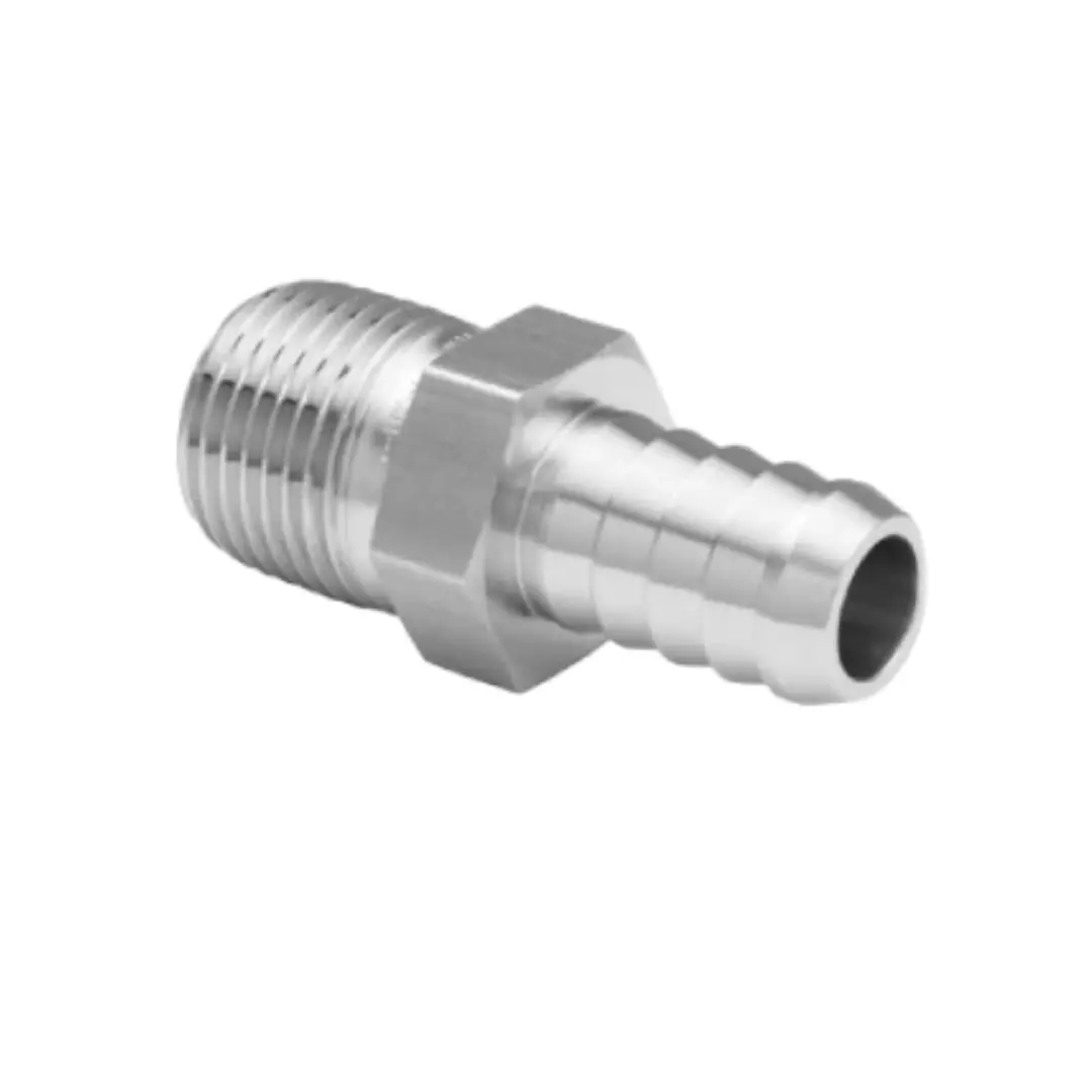 Hose Nipple Fitting Stainless BSPT