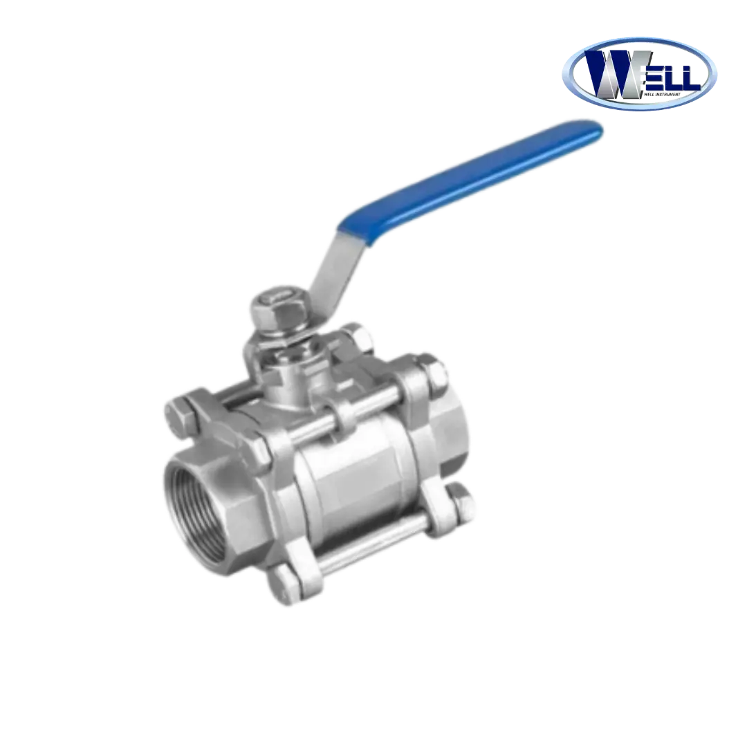 "WELL" Ball Valve Stainless 3pc
