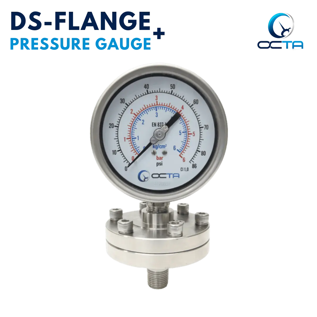OCTA Diaphragm Seal DS-Flange + Pressure Gauge
