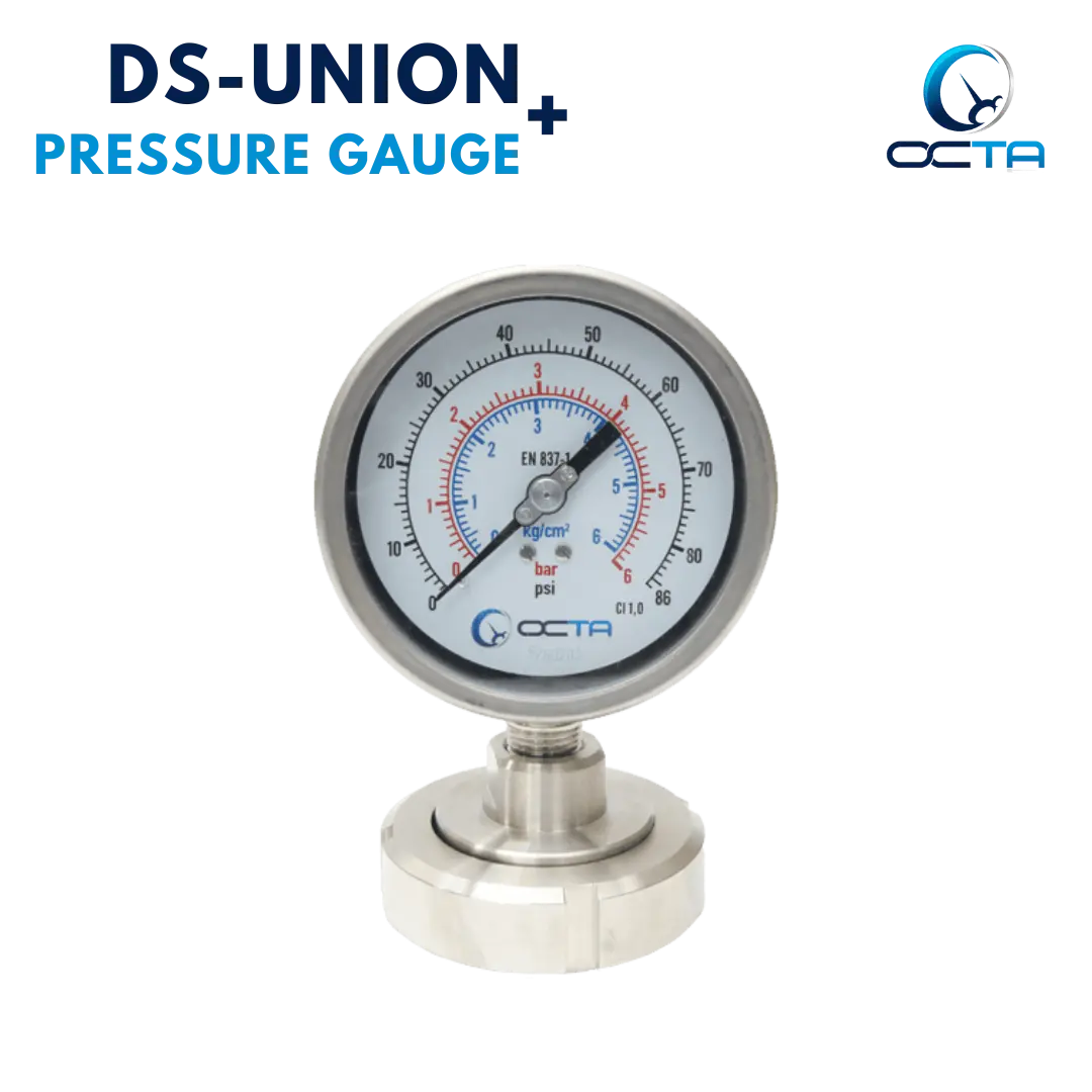 OCTA Diaphragm Seal DS-UNION + Pressure Gauge