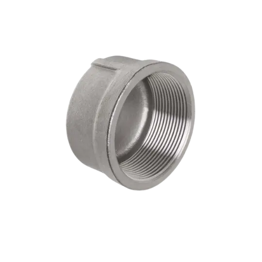 Round Cap Fitting Stainless BSPT