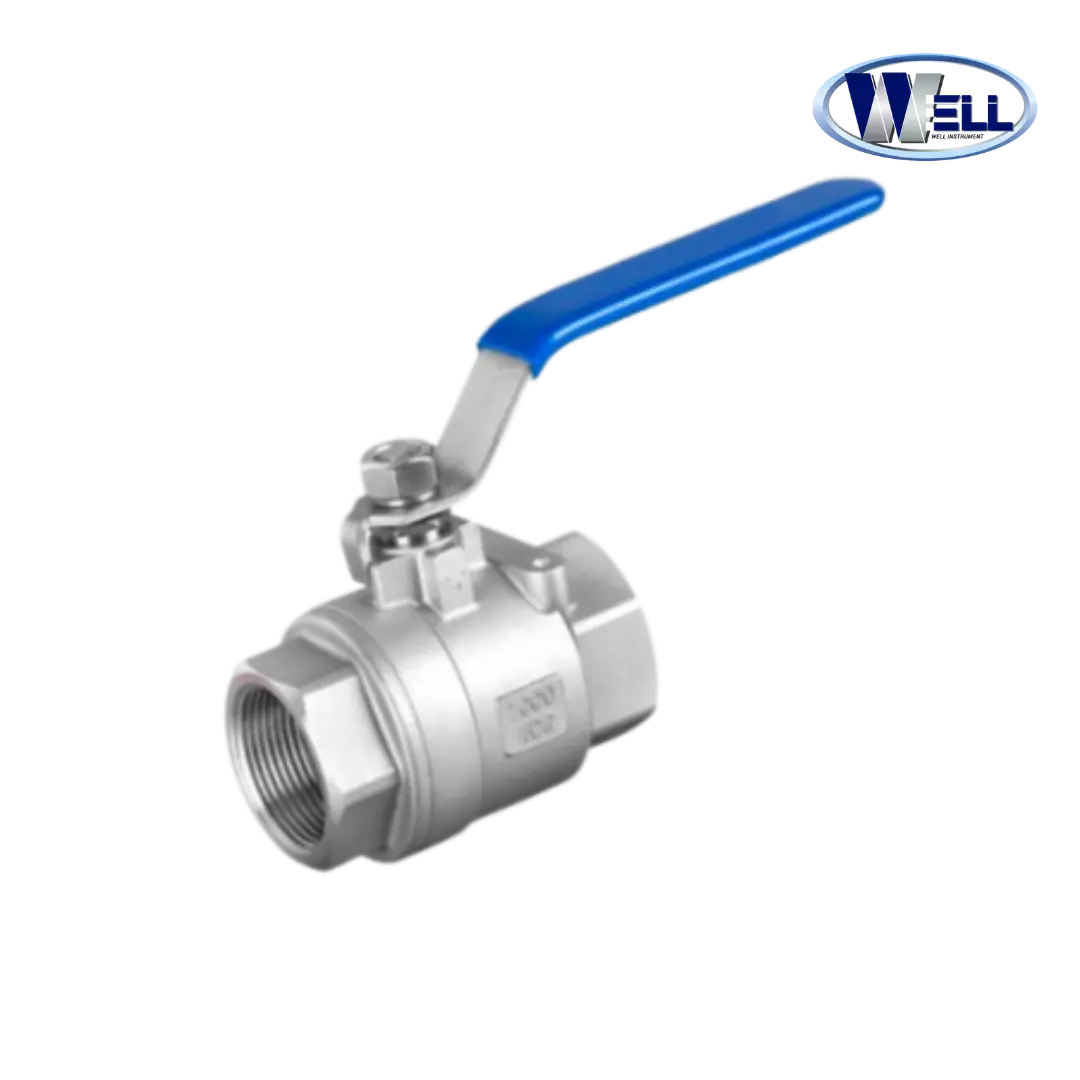 "WELL" Ball Valve 2pc Stainless 316